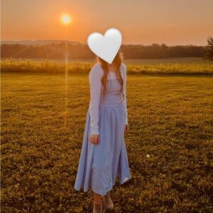 Elegant Blue Maxi Dress